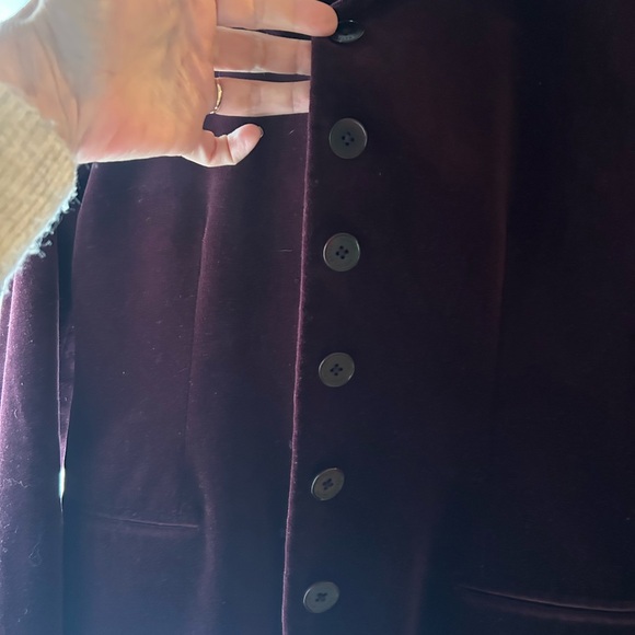 Maroon RL velvet blazer - Picture 2 of 3